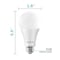 Luxrite A21 LED Light Bulbs 22W (150W Equivalent) 2550LM 5000K Bright White Dimmable E26 Base 2-Pack LR21453-2PK - alternate 4